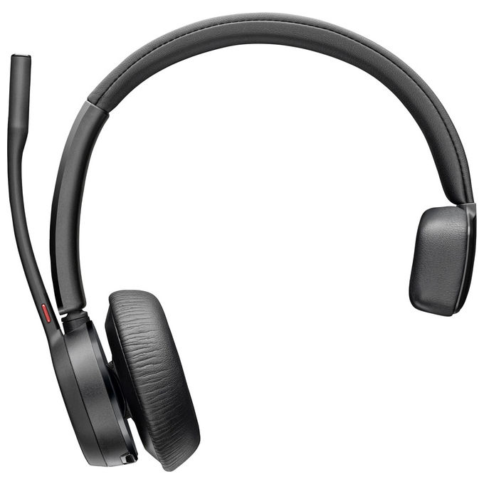 Poly Voyager 4310-M UC cuffie wireless Bluetooth monofonico certificato Microsoft Teams dongle BT700 autonomia 24h nero