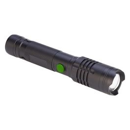 Torcia Led Alu1000 10W Ricaricabile in Alluminio con Fuoco Regolabile 1000 Lumen IP44