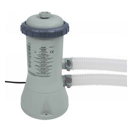 28638 Pompa Filtro a Cartuccia Krystal Clear Flusso d'Acqua 3785 L/h Flusso di Sistema 2687 L/h per Piscine Easy Set da 457 cm Frame da 427-457 cm Rettangolare da 488x244 cm Plastica Grigio