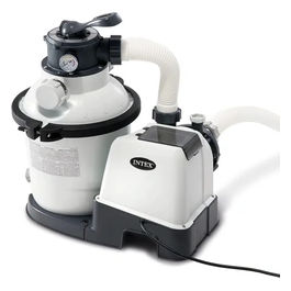26642 Pompa Filtro a Sabbia Krystal Clear Flusso d'Acqua 3500 L/h Flusso di Sistema 2000 L/h Plastica Bianco Senza Clorinatore Flusso Acqua 3500 L/h
