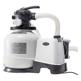 Pompa a Sabbia 10000 L/H Flusso Acqua da 10.500 L/H, Flusso Sistema Da 8.000 L/H Bianco