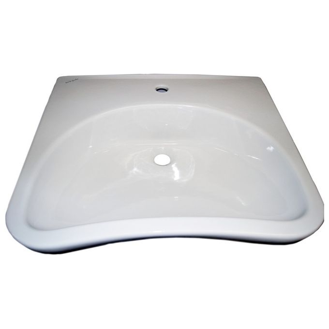 Pontegiulio Casual+ Lavabo Ergonomico 64X55 Bianco Monoforo