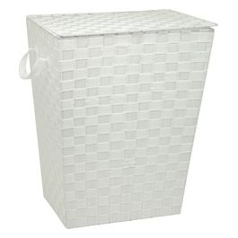 Portabiancheria rettangolare in polipropilene 40X30X50 bianco