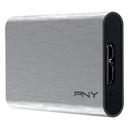 PNY SSD Portatile Elite Silver USB 3.1 (960GB), Grigio Brush