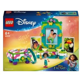 LEGO Disney 43239 Portafoto e Portagioie di Mirabel Madrigal, Giochi Bambini 6+ con Mini Bambolina, Braccialetto e Portafoto