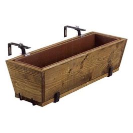 Portavaso Balcone Reg Legno Vaso 55X22 
