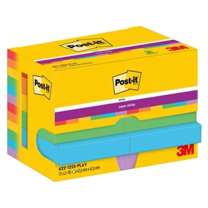 Post-it Confezione 12 BlocchettiSuper Sticky