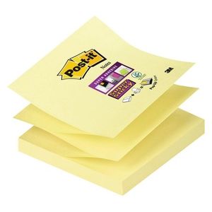 Post-It Confezione 12 Blocchi 90 Foglietti Z-Notes Super Sticky Canary Yellow
