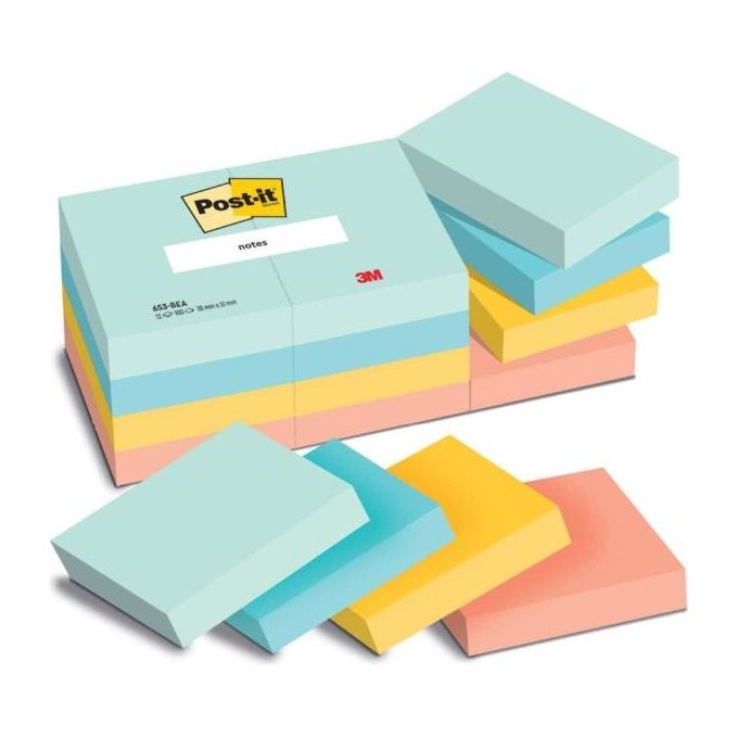 Post-It Confezione 12 Blocchetti Beachside 38x51mm