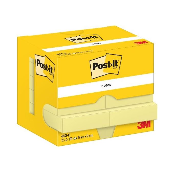 Post-It Confezione 12 Post It Giallo 38x51mm