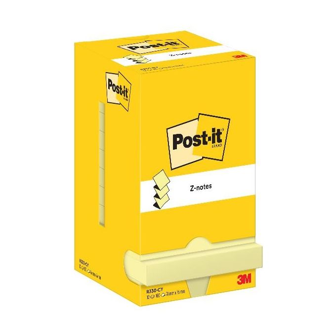Post-It Confezione 12 Z Note Giallo 76x76mm