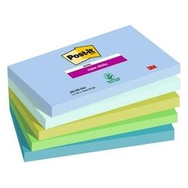 Post-it Confezione 5 Blocchetti 76x76mm 5x90 Fogli Super Sticky Collezione Oasis Azzurro