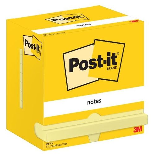 Post-it Foglietti Canary Yellow Confezione da 12 Blocchetti