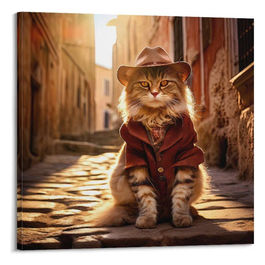 Poster su Tela Animali Cartoon 60x60cm - Decorazione Casa Moderna XFUHB