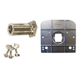 596/5 Cilindro Per Serrature A Pompa 50 Mm 30 Chiave A Pompa Cifratura Kd Cromo Lucido