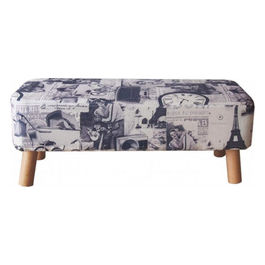 Pouf Henry in Tessuto per Casa e Arredamento Salotto Soggiorno Sgabello Versatile e Stile Moderno