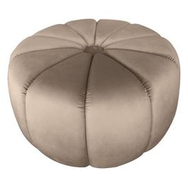 Pouf Liana in Velluto 60x60cm/H32cm Tortora