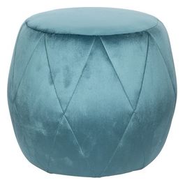 Pouf Sofia in Velluto 40x40cm/H38cm Ottanio