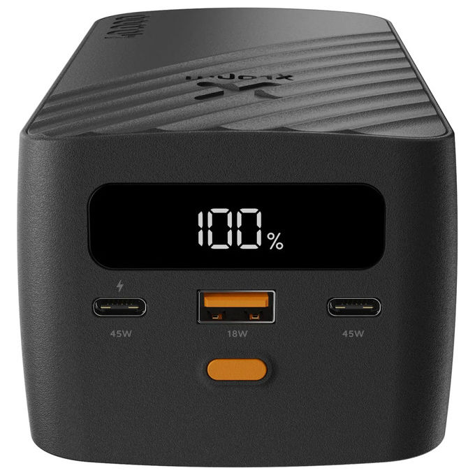 Xtorm XG2401 Go2 Powerbank 40000 mAh 45W USB-C PD USB-A QC3.0 Display digitale colore Nero