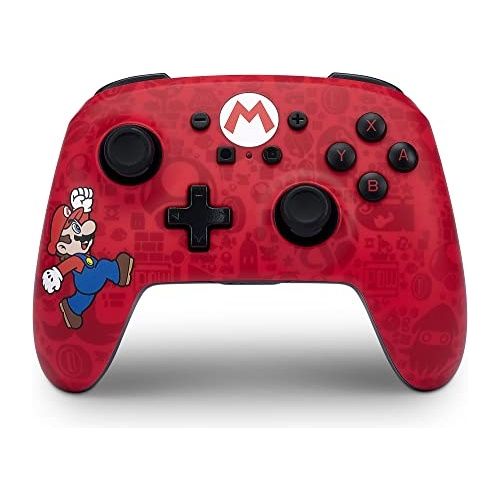 Power A Gamepad Enhanced Wireless Super Mario Here We Go per Nintendo Switch
