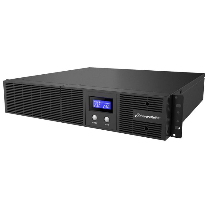 PowerWalker 10121100 VI 2200 RLE Gruppo di Continuita' UPS Line-Interactive Onda Sinusoidale Pura 2200VA 1320W 4 Uscite IEC C13 USB RS-232 Rack Tower 2U