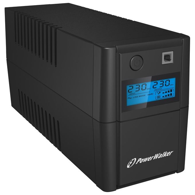 PowerWalker VI 850SE LCD-IEC Gruppo di Continuita' UPS 4 Prese AC A Linea Interattiva 850VA 480W
