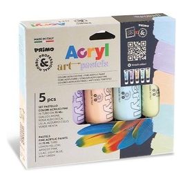 Confezione 5 Colore Acrilico 75-Pastello