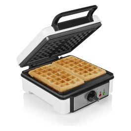 Princess 132397 Piastra Waffle Termostato Regolabile Potenza 1200 Watt 19,8x19,8 cm 2 Waffle per Sessione