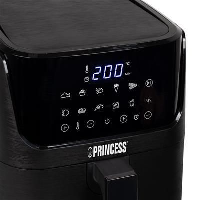Princess 182026 friggitrice ad aria senza olio xxl capacita` 4,5 litri  potenza 1500 watt 8 programmi display lcd scocca in acciaio inox