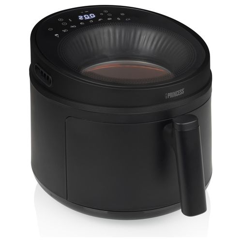 182270 - Friggitrice ad aria 5 L, 1500 W, 8 programmi preimpostati, Display digitale, Tecnologia ciclonica Zyklon, Nero