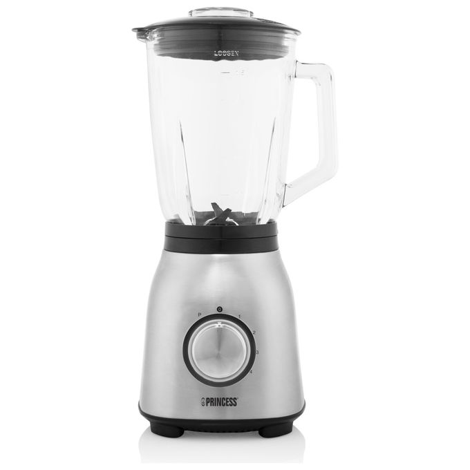 Frullatore PRINCESS 212091, 1000W, contenitore da 1,5l in vetro, 4 velocità, lame acciaio inox, parti lavabili lavastoviglie