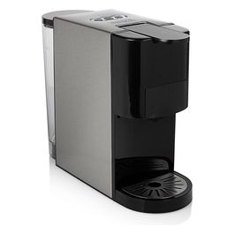 Princess 249451 Macchina da Caffe Multi Capsule Compatibile con Caffe Macinato capsule Nespresso, A Modo Mio, Dolce Gusto e Cialde ESE Capacita' 0,8 Litri Pressione 19 bar Acciaio Inox