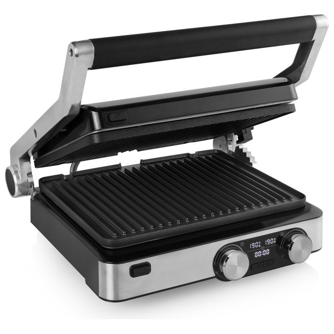 Princess, Grill Digitale Master Pro, 2000W, Termostato Regolabile, Nero Acciaio Inox