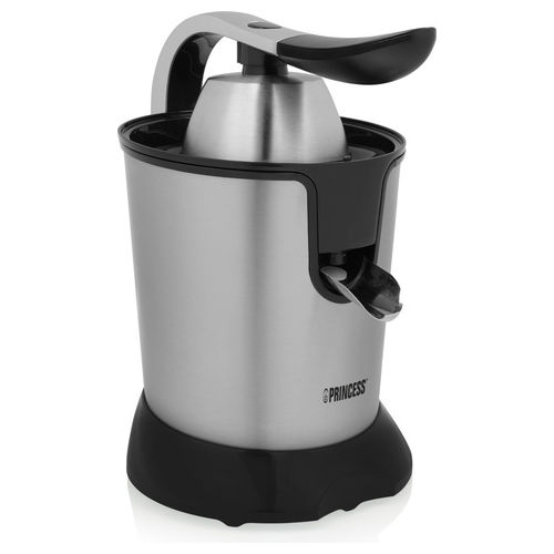 01.201873.01.001 Spremiagrumi Elettrico 1000W 2 Coni Filtro Regolabile Polpa Beccuccio Antigoccia Parti Lavabili in Lavastoviglie colore Acciaio Inox