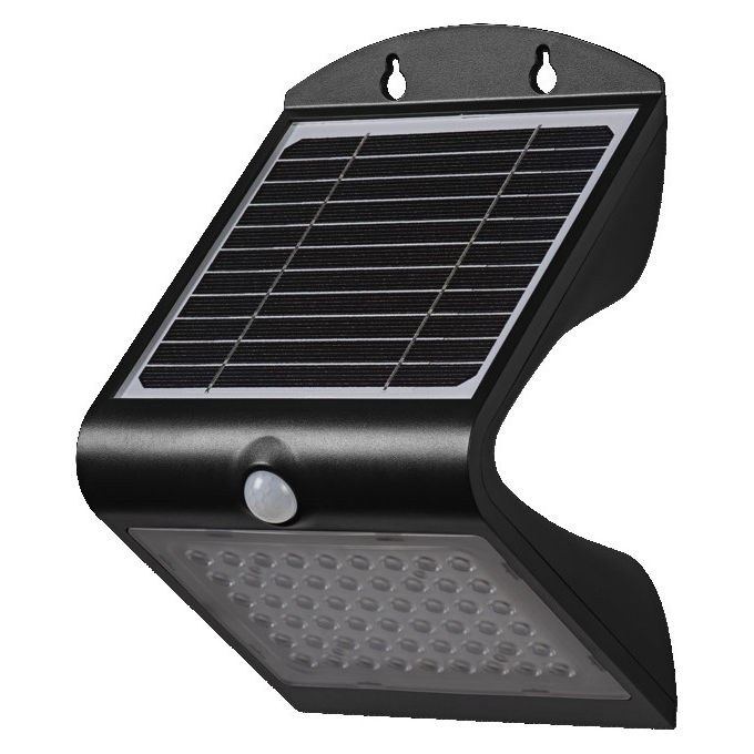 Ledvance, Proiettore Solare Endura Flood Butterfly, Nero, IP65, 4W, Luce Fredda