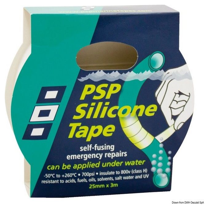 PSP Marine Tapes Nastro in silicone autoamalgamante bianco 