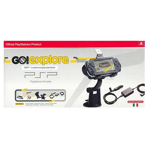 PSP Sony Go! Explore + Ricevitore Gps + Car Adapter Adattatore Auto 