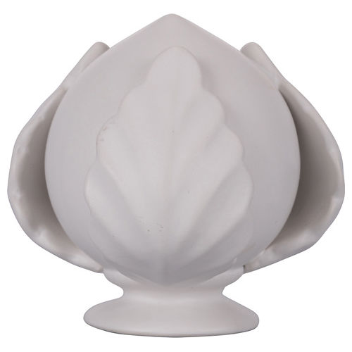 Pumo bianco matt in ceramica h. 9 cm, Pumi