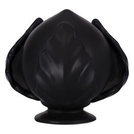 Pumo nero matt in ceramica h. 9 cm, Pumi