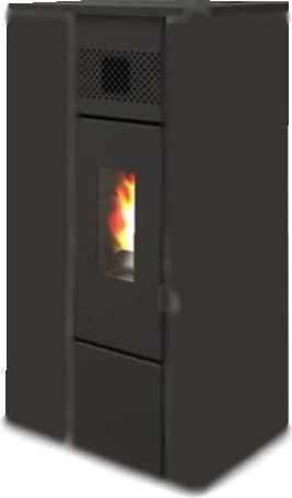 Punto Fuoco Eva Calor Noa Stufa a Pellet Nero Goffrato
