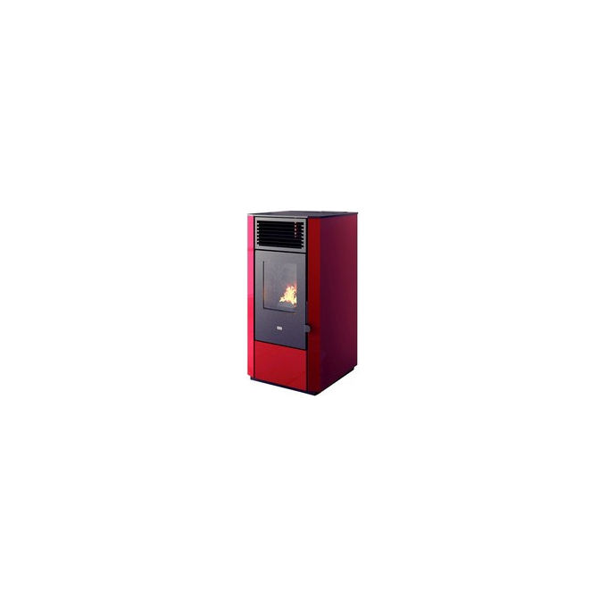Punto Fuoco 8029728028235 Stufa a Pellet 9,5kW Acciaio Verniciato Rossa