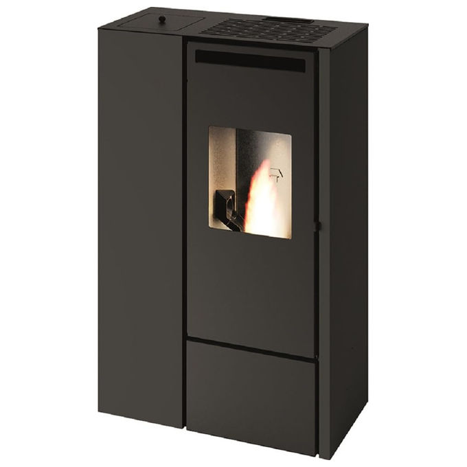 Punto Fuoco 8029728033994 Stufa pellet Clelia 11 kW Acciaio verniciato Nero Con telecomando