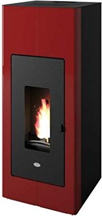Punto Fuoco Stufa a Pellet Ilaria Hydro 17.5kw Rosso