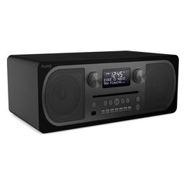 Pure C-D6 Sistema Musicale Tutto in Uno DAB/DAB+ ed FM CD-Player Bluetooth AUX Sienna Nero