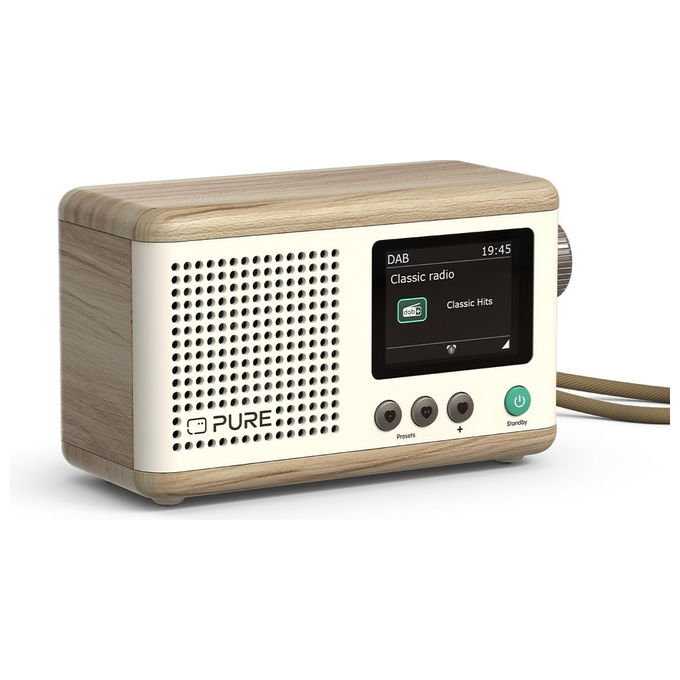 Pure Mini 253799 Radio Digitale Portatile DAB+ FM Bluetooth Display 2,4'' Bianco