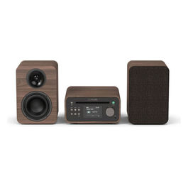 Pure, Stereo Mini DAB+ FM con Bluetooth, Nero Caffè e Noce