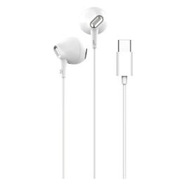 Auricolari In-ear Cablati USB-C Stereo Bianchi per Musica e Chiamate PUIPHF34USBCWHI