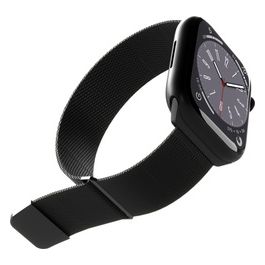 Cinturino Maglia Milanese Per Apple Watch 38/40/41mm Nero