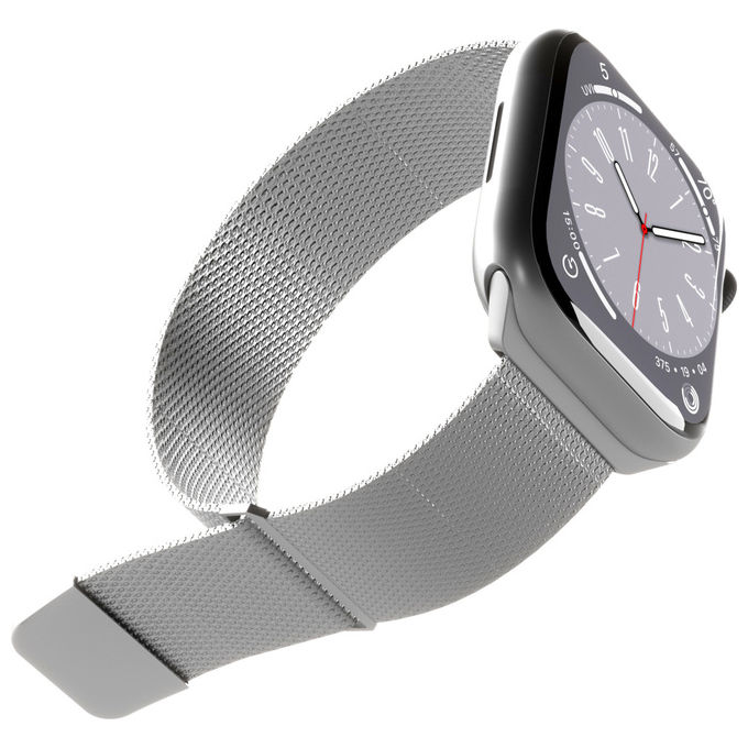 Puro PUMILAW40SIL Cinturino per Apple Watch 38-40-41mm in acciaio milanese Argento