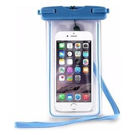 Custodia Impermeabile per Smartphone XL Blu Resistente e Protezione Completa in Diverse Condizioni Ambientali